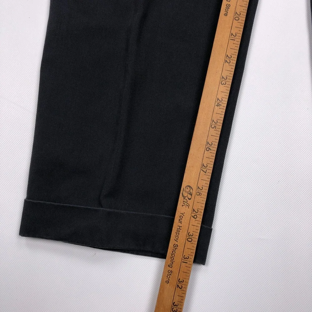 Vtg Polo Ralph Lauren Hammond Pant Mens 34x32 Navy Blue Pleated Cuffed Chinos